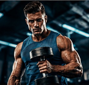 muscle-zone dumbbell curl